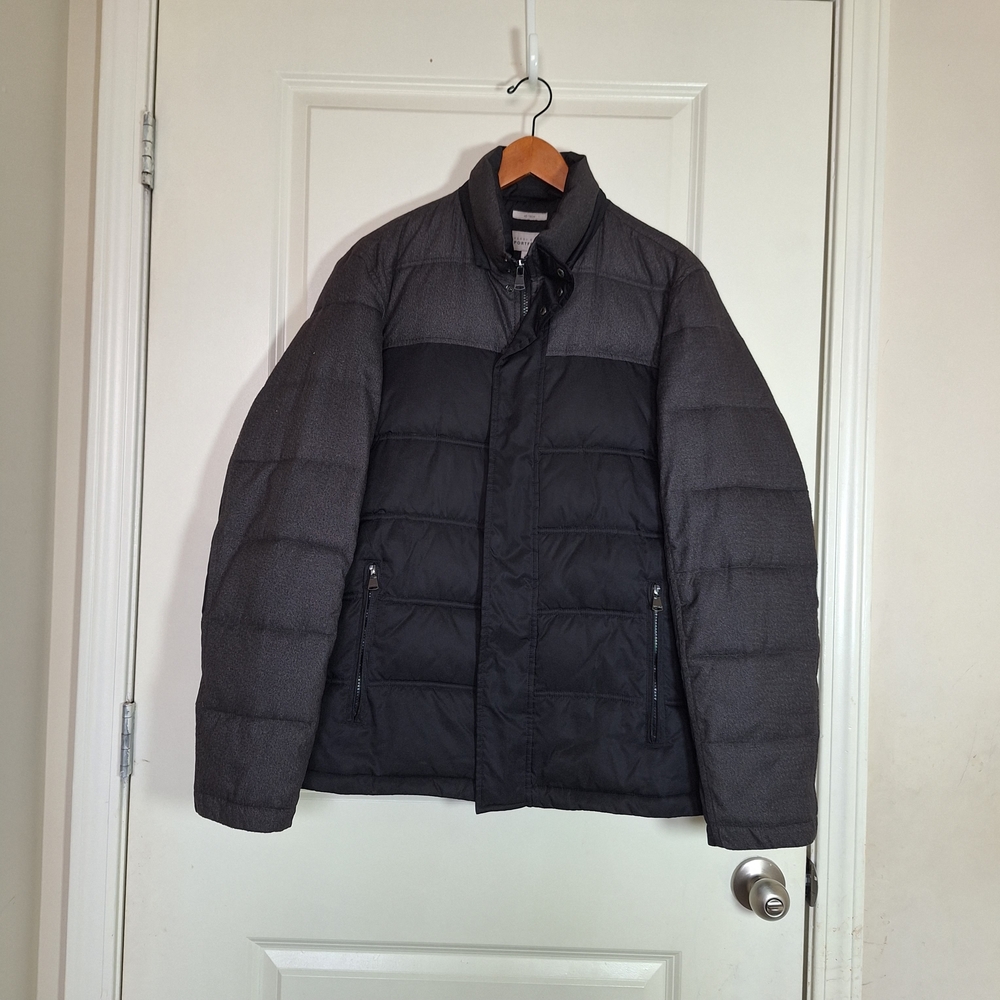 Perry Ellis Portfolio Men's Light Puffer Full Zip Jacket Size M